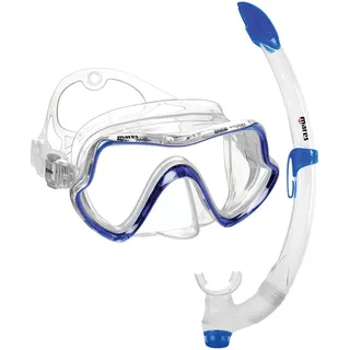 Mares Combo Pure Vision – Schnorchelset Erwachsene, ergonomische Silikonmaske, halb-trockener Breezer Schnorchel mit Ventil