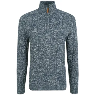 Troyer BLEND "Troyer BHZotem", Herren, Gr. M, blau (marineblaus), Grobstrick, Obermaterial: 100% Polyacryl PAN., meliert, normal, ohne Ausschnitt, Pullover Troyer