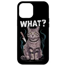 Hülle für iPhone 14 Plus Katze Messer Design Witzige Tier Katzen