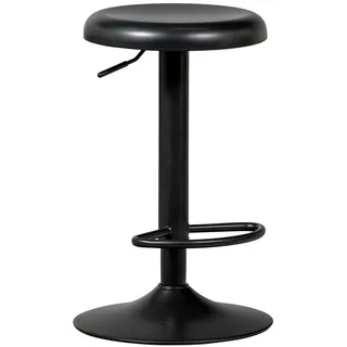 Woood Barhocker »Isaac« Höhenverstellbar, Breite 39 cm, schwarz