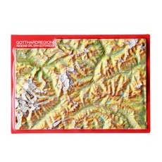 Georelief 3D Reliefpostkarte Gotthardregion - One Size