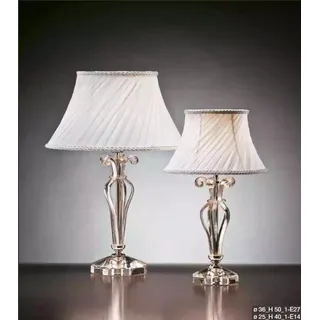 Klassische Weiße Tischlampe Kronleuchter Stil Kristall Stehlampe Neu - Weiß