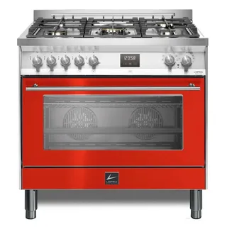 Lofra Küche Venedig Prg96wmft/Ae0 Rot Feuer 90CM 5 Feuer Ofen Elektro