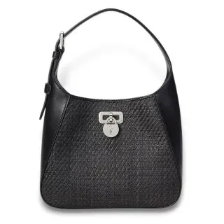 Lauren Ralph Lauren für Damen. 431966751002 Tanner Tasche schwarz (OSFA), Lässig, Raffia