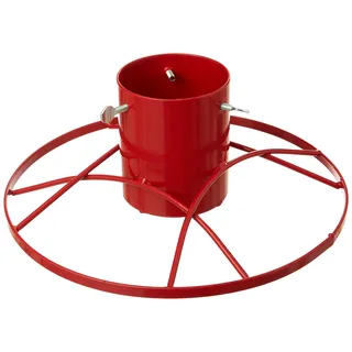 Bosmere G480 Moderne Christbaumständer 4 Zoll, rot glitzern