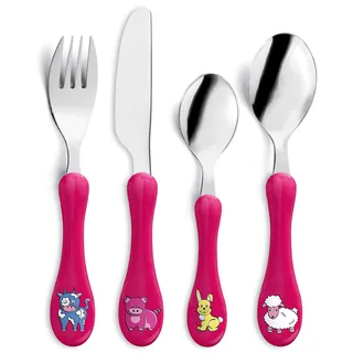 Amefa Kinderbestek Roze 4-Delig