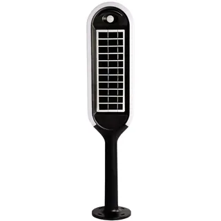 V-Tac Außenstandleuchte Aluminium 15,5 cm mit Bewegungsmelder 5 W IP65 schwarz