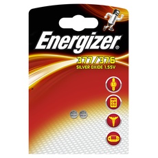 Energizer 635120 Uhrenbatterie Silberoxid 377/376/1,55 V, 2 Stück