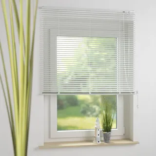 LIEDECO Jalousie »Aluminium-Jalousie« mit Bohren freihängend Aluminium, weiß