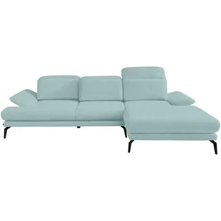 Stylife Ecksofa , Mintgrün , Metall , Ottomane rechts, L-Form , 289x180 cm , Stoffauswahl, seitenverkehrt erhältlich, Hocker erhältlich , Wohnzimmer, Sofas & Couches, Wohnlandschaften, Ecksofas