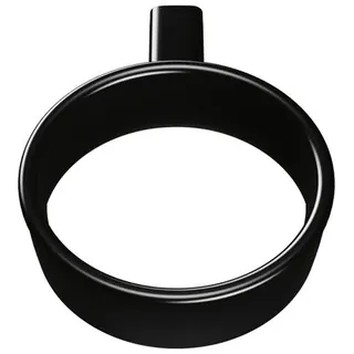 burgbad Vry Föhnhalter, schwarz matt, Innendurchmesser 90mm, ACJW001