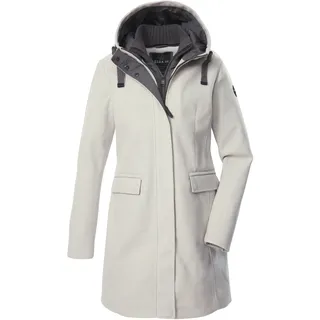 G.I.G.A. DX Damen, Parka/Wollmantel mit Kapuze, und abzippbarem Gilet, GW 19 WMN PRK, hellgraumelange, 40, 43351-000