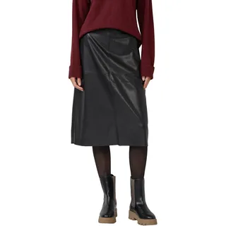 s.Oliver Midi-Rock aus Kunstleder in A-Linie