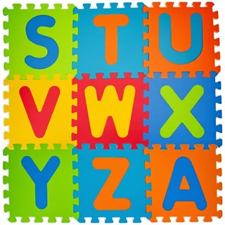 Teorema – Puzzle-Teppich, 9 Stück Buchstaben