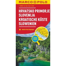 MARCO POLO Regionalkarte Kroatische Küste, Slowenien 1:300.000