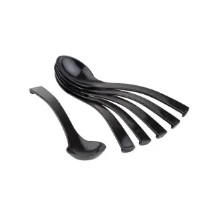 APS Feinkostlöffel Ø 6 cm, 6er Set, Stilvolles Löffelset für besondere Speisen, 1 Stück