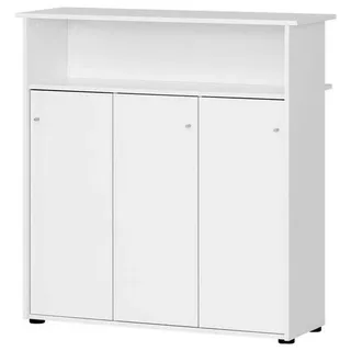 Mid.you Bartisch , Weiß , Holzwerkstoff , rechteckig , 107x111x44 cm , Stauraum, in verschiedenen Holzdekoren erhältlich , Esszimmer, Esstische, Stehtische