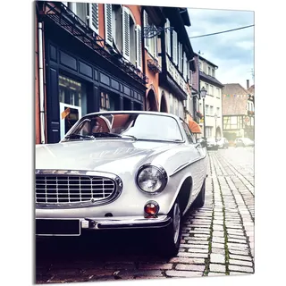 Herdabdeckplatte 40x52 Glaskeramikkochfeld Abdeckung Spritzschutz Glasplatte Deko Schneidebrett, Auto Stadt