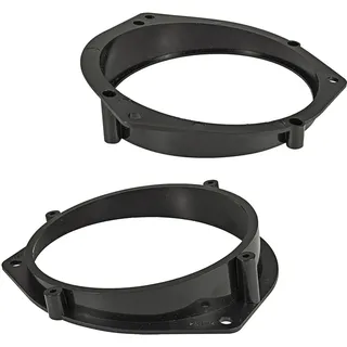 tomzz Audio 2839-000 Lautsprecherringe Adapter Halterungen kompatibel mit Opel Astra G Omega B Zafira Tür hinten für 130mm DIN Lautsprecher