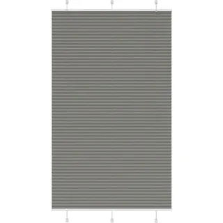 Plissee Anthrazit 120x200 cm Stoffbreite 119,4 cm Polyester - Grau