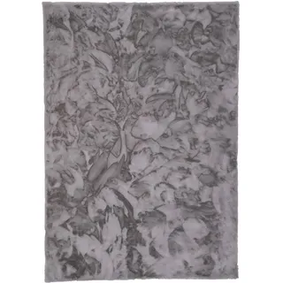 Pergamon Luxus Super Soft Fellteppich Plush Grau 60x90cm