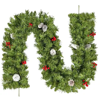 Uten Weihnachtsgirlande 2,7 m rot