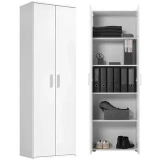 Mokebo Mehrzweckschrank Der Lange , Holzwerkstoff , 4 Fächer , 60x180x34 cm , Waschküche, Mehrzweckschränke