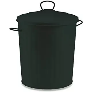 Galileo Casa PATTUMIERA Metall SCHWARZ Misure: ø 30 x h. 35 cm Colore: Nero Schwarz