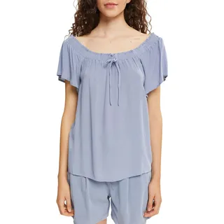 ESPRIT Damen Bluse 052ee1f316, Light Blue Lavender, L