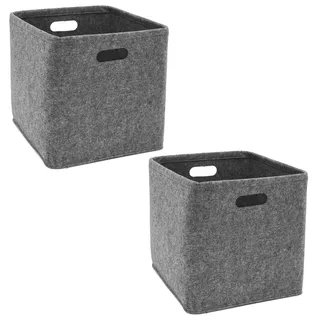 Dune Design DuneDesign Aufbewahrungskorb aus Filz 33 x 26 x 33 cm 2er Set