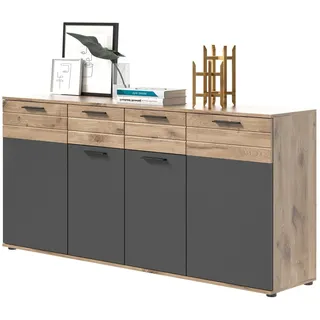 inn.furn Sideboard Tomaso 180 x 87 x 40 cm Grau