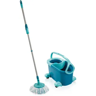 Leifheit Putzeimer Clean Twist Wischmopp Ergo Blau 4 St.