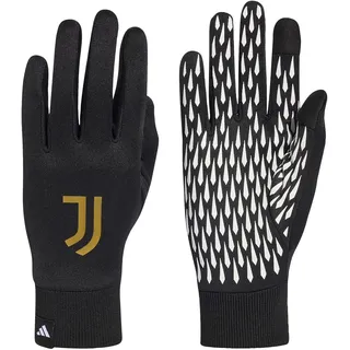 adidas Unisex Juventus Home Fieldplayer Gloves, Black/White/Dark Football Gold, S