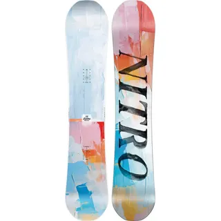 NITRO Lectra Abstract Damen Snowboard weiß/orange 138