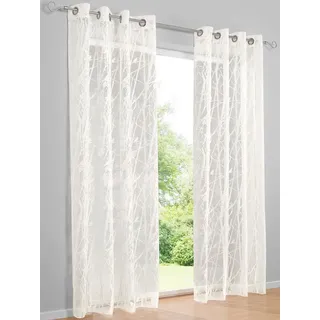 Heine home Gardine Ösen 1, weiß,