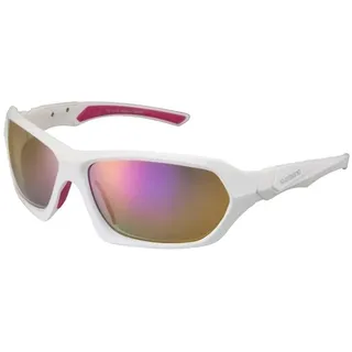 Shimano Sportsonnenbrille S41X, Matt Weißmetallic/Pink, One Size, ECES41XEWP