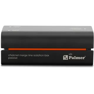 PALMER AUDIO Palmer RIVER vils - Passive Mono Merge Line Isolation Box, Entstörfilter für störungsfreien Sound, passiv, schwarz