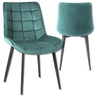 Omna | Esszimmerstuhl Veluform Lux - Türkis - Elegantes Design - Komfortabel und Modern