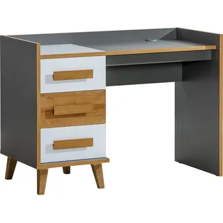 Furniture24 Schreibtisch WERSO W-8 mit 3 Schubladen,Arbeitstisch, Laptoptisch, Schülerschreibtisch, Computertisch, Kinderschreibtisch, Jugendschreibtisch