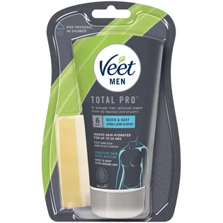 Veet Men Haarentfernungscreme für Dusche - empfindliche Haut 150ml