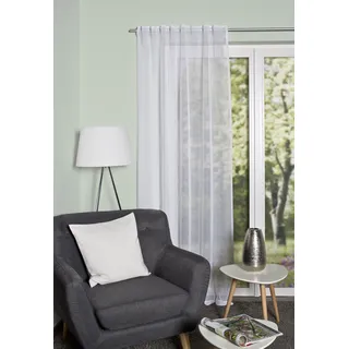 HOME WOHNIDEEN DOLLY Multifunktionsband 140 x 145 cm Transparent/Weiß 1 Stk.
