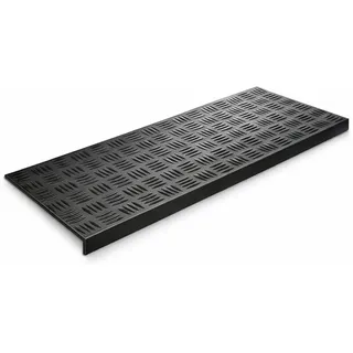 Floordirekt - Stufenmatte aus Gummi - 1 Stück - Selbstklebend - wetterfeste & Rutschhemmende Treppenstufen Matten - Gummistufenmatte für Außen (Madras 25 x 75 cm)