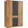 Drehtürenschrank Click 135 x 199 x 58 cm Grau