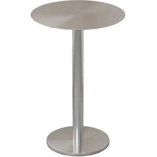 Gastronomiemöbel Edelstahl Bar Cafe Gewerblicher Tisch Bistrotisch runder Tisch 50x75cmBXG-BY50