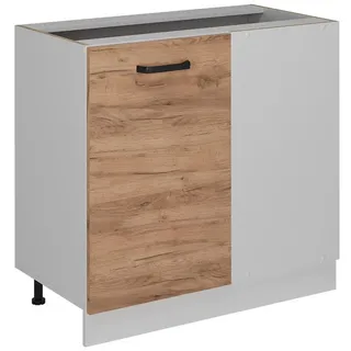 Vicco Eckunterschrank R-Line 86 x 0 x 0 cm Goldkraft Eiche/Weiß