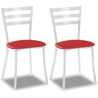 ASTIMESA Esszimmerstuhl, Rot, 39 cm x 46 cm x 84 cm