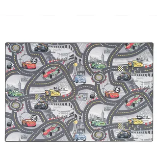 Snapstyle Disney Cars Kinderteppich 133 x 133 cm Grau