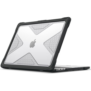 Fintie Hülle Kompatibel mit MacBook Air M3 M2 13,6" (2024-2022) A3113 A2681 - Ganzkörper-Rugged Hybrid Schutzhülle TPU Stoßstange Case Kompatibel mit MacBook Air 13.6 Zoll, Transparent