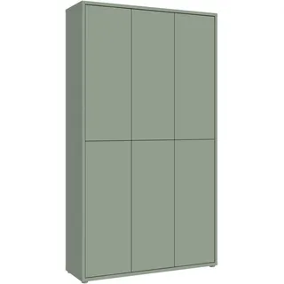 Forte Schuhschrank 109,2 x 191,9 x 34,9 cm salbeigrün / grün