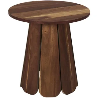 HOME DECO FACTORY Truhe Sitztruhe Holz Vintage-Look Braun